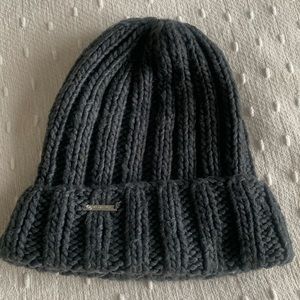 Michael Michael Kors Women`s Cable Knit Teddy Fleece Winter Beanie Hat